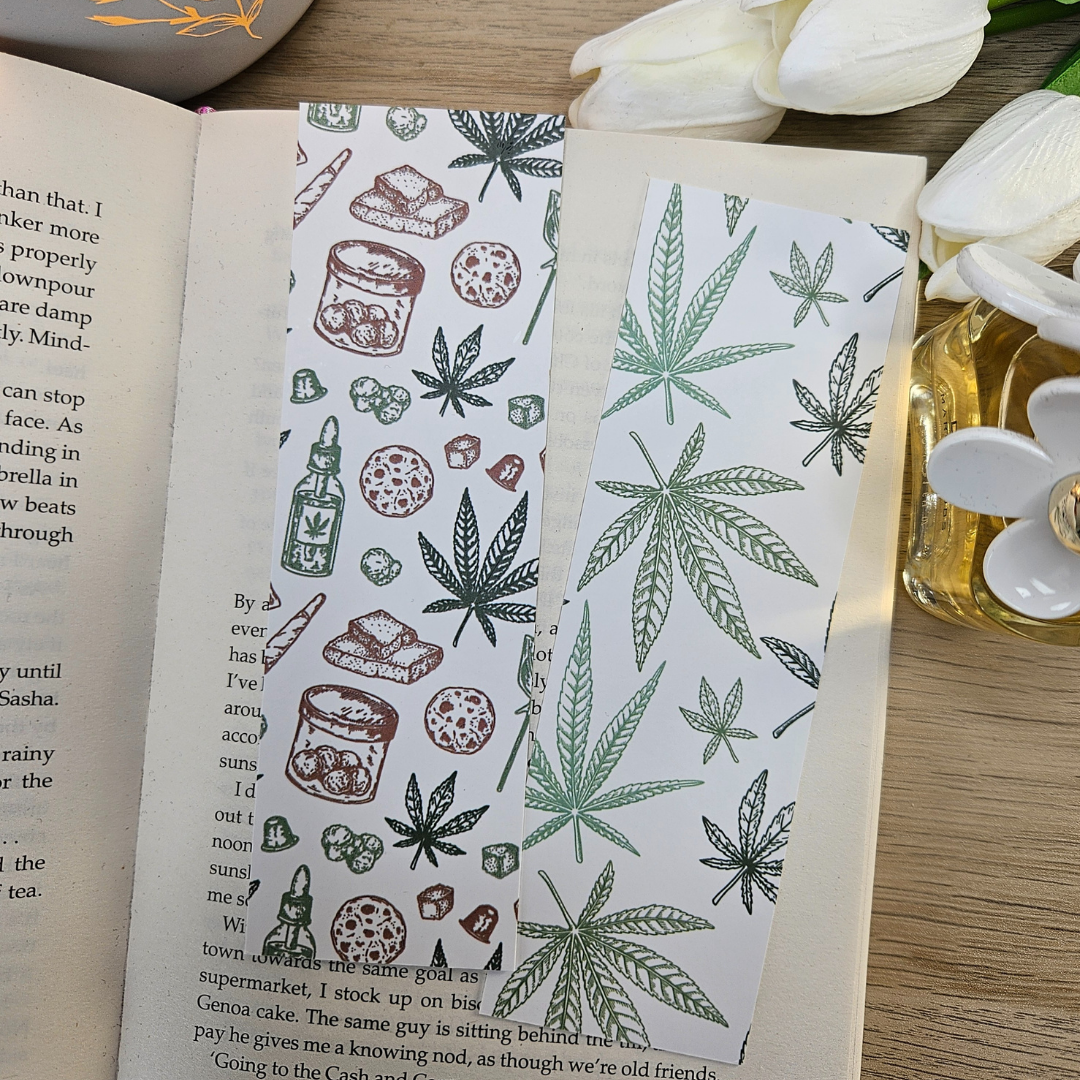 Cannabis Leaf Bookmark