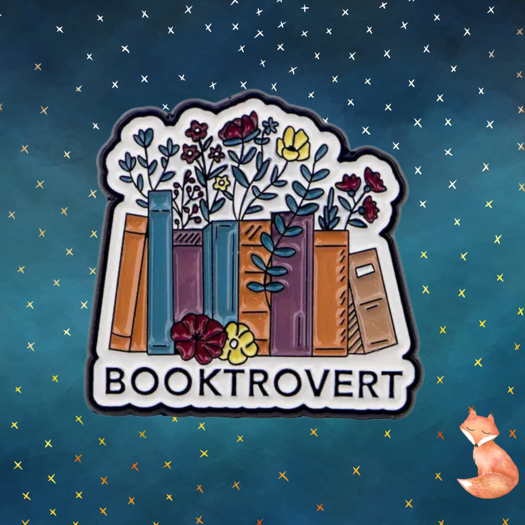 Booktrovert Enamel Pin