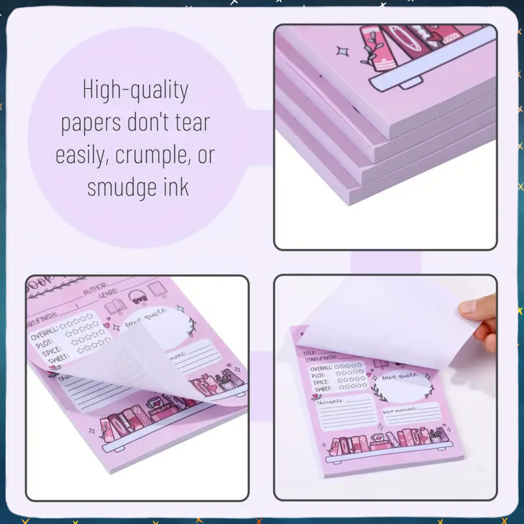 Book Review Sticky Note Pad