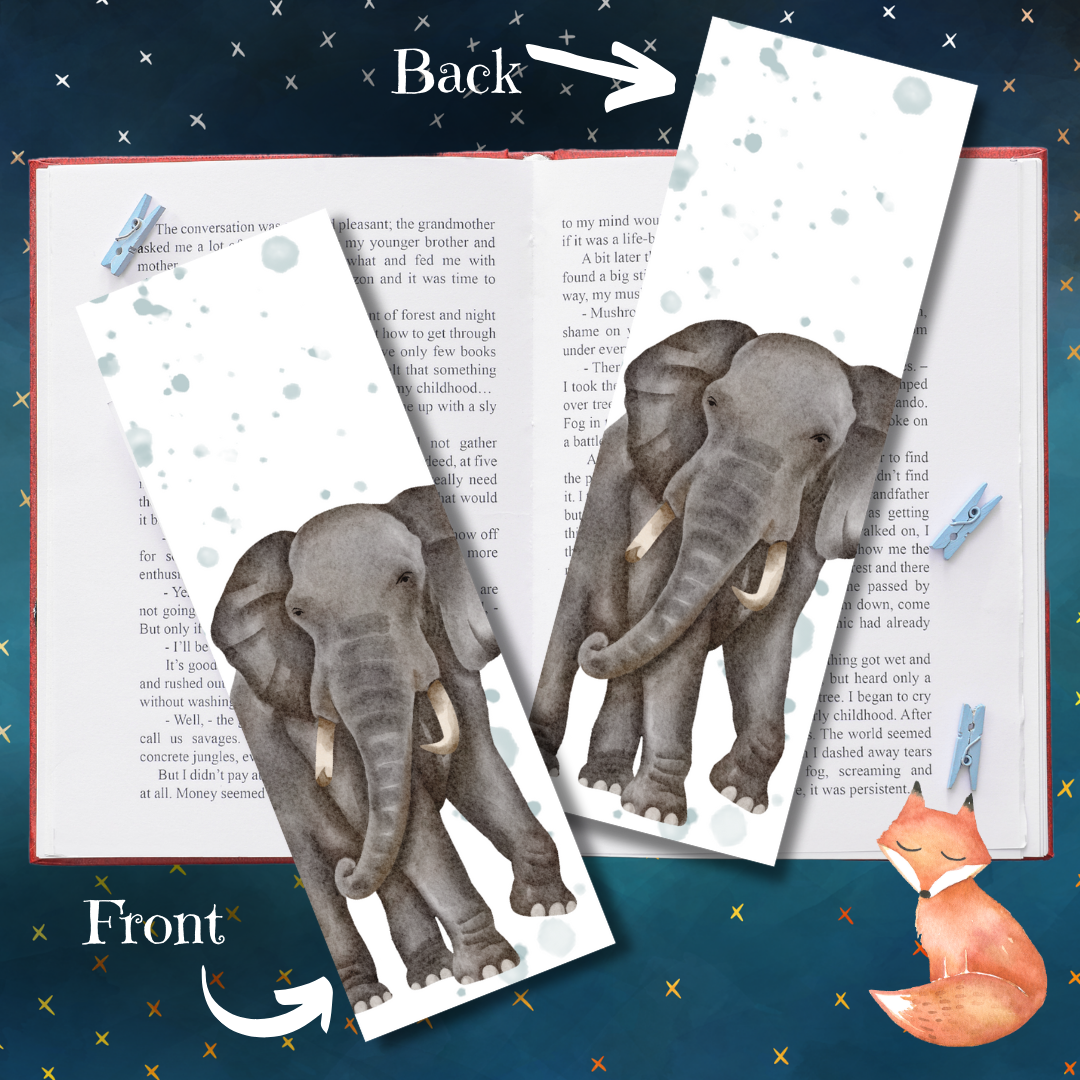Elephant Bookmark
