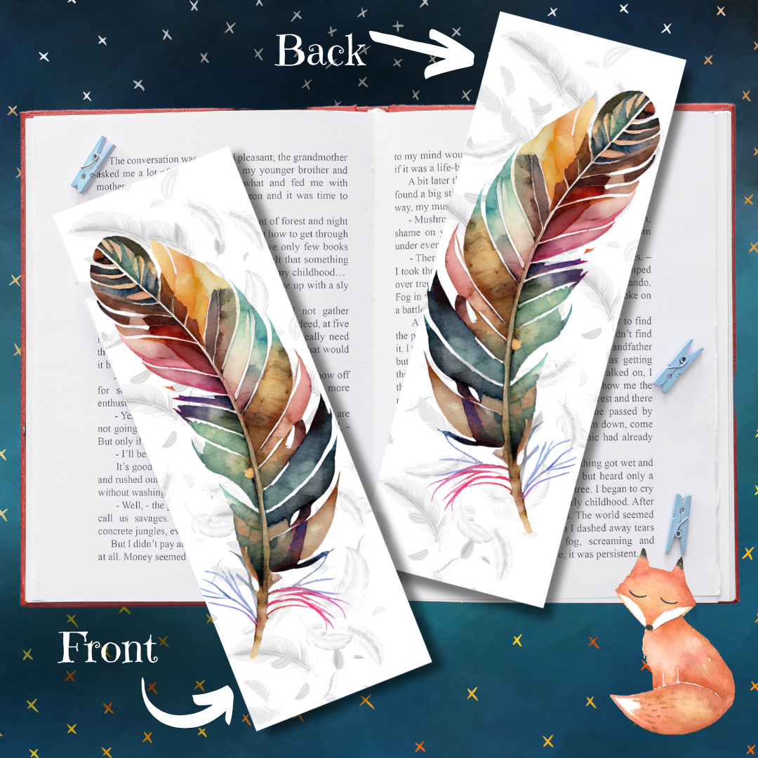 Feather Bookmark