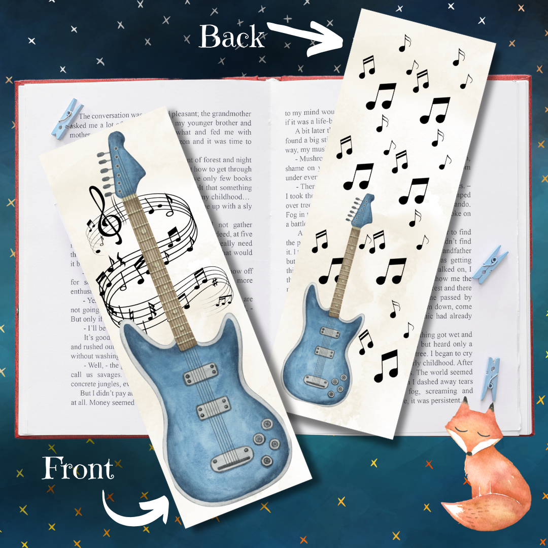 Electric Guitar Bookmark