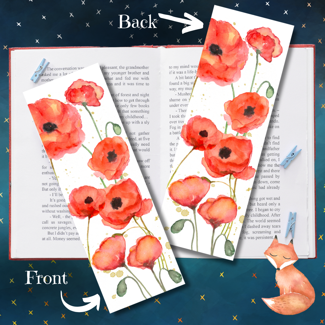 Poppy Bookmark
