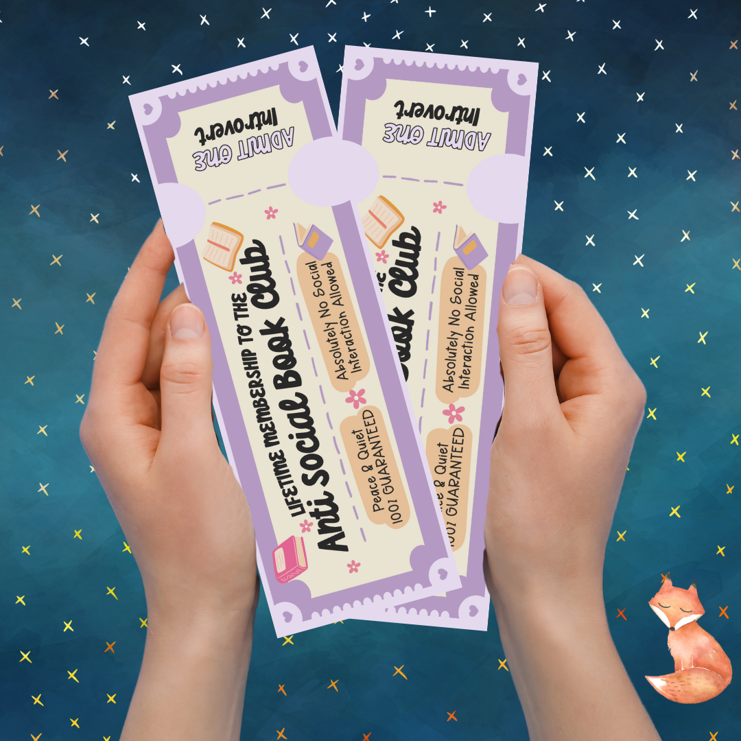 Book Club Ticket Bookmark