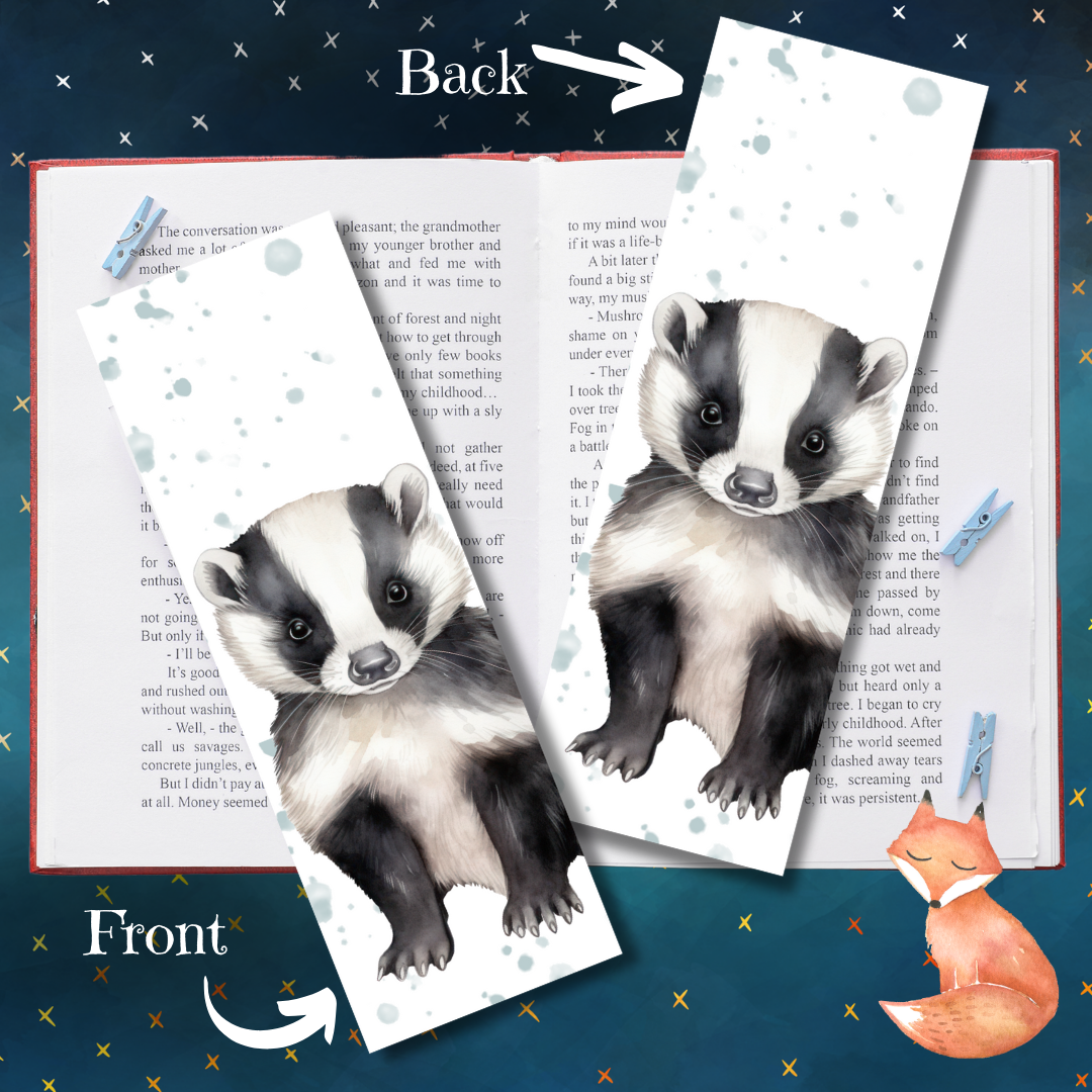 Badger Bookmark