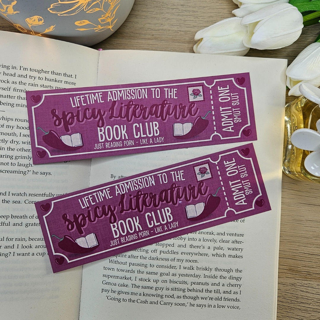 Spicy Literature Ticket Bookmark