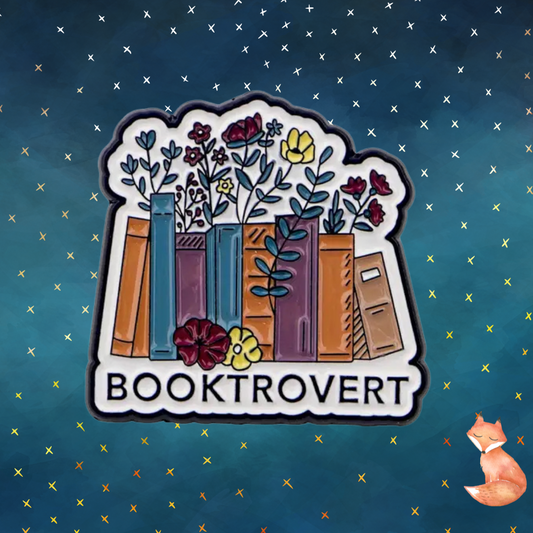 Booktrovert Enamel Pin