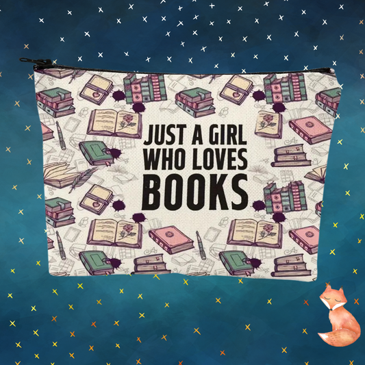 Just A Girl Who Loves Books Purse Pouch
