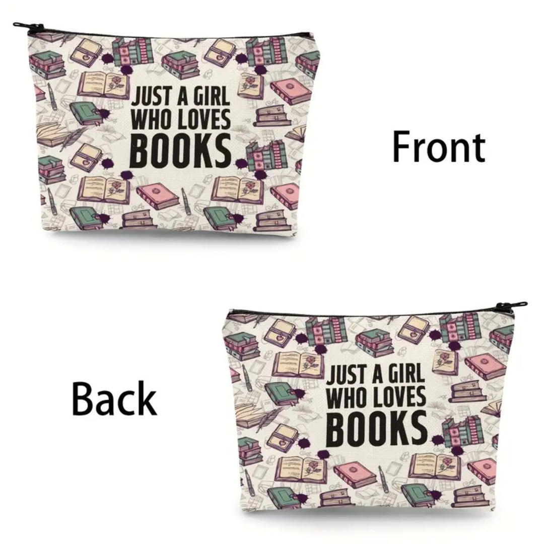 Just A Girl Who Loves Books Purse Pouch