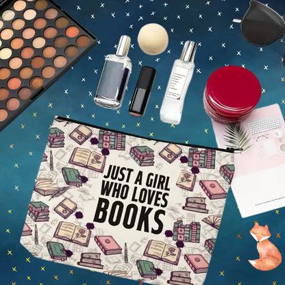 Just A Girl Who Loves Books Purse Pouch