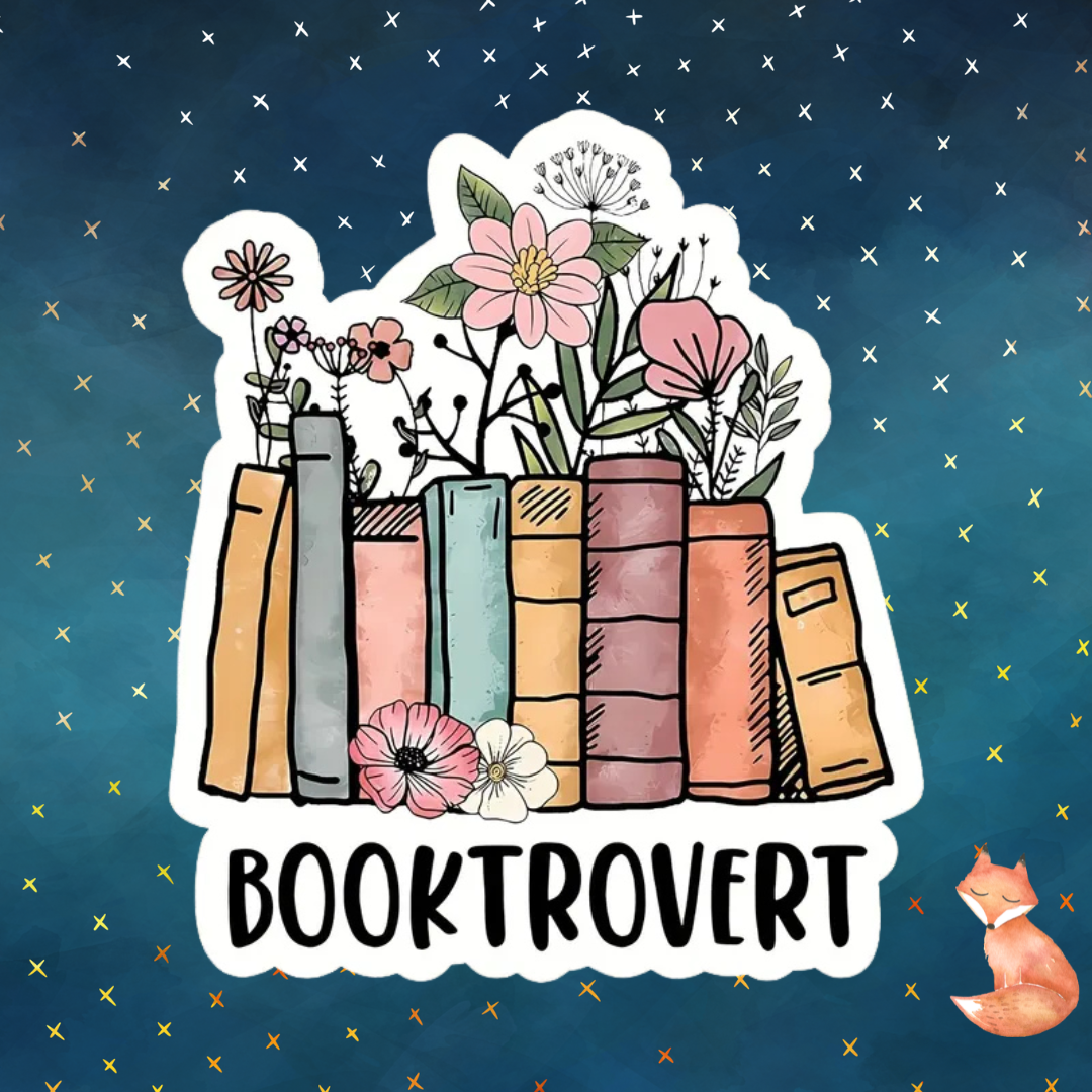 Booktrovert Sticker