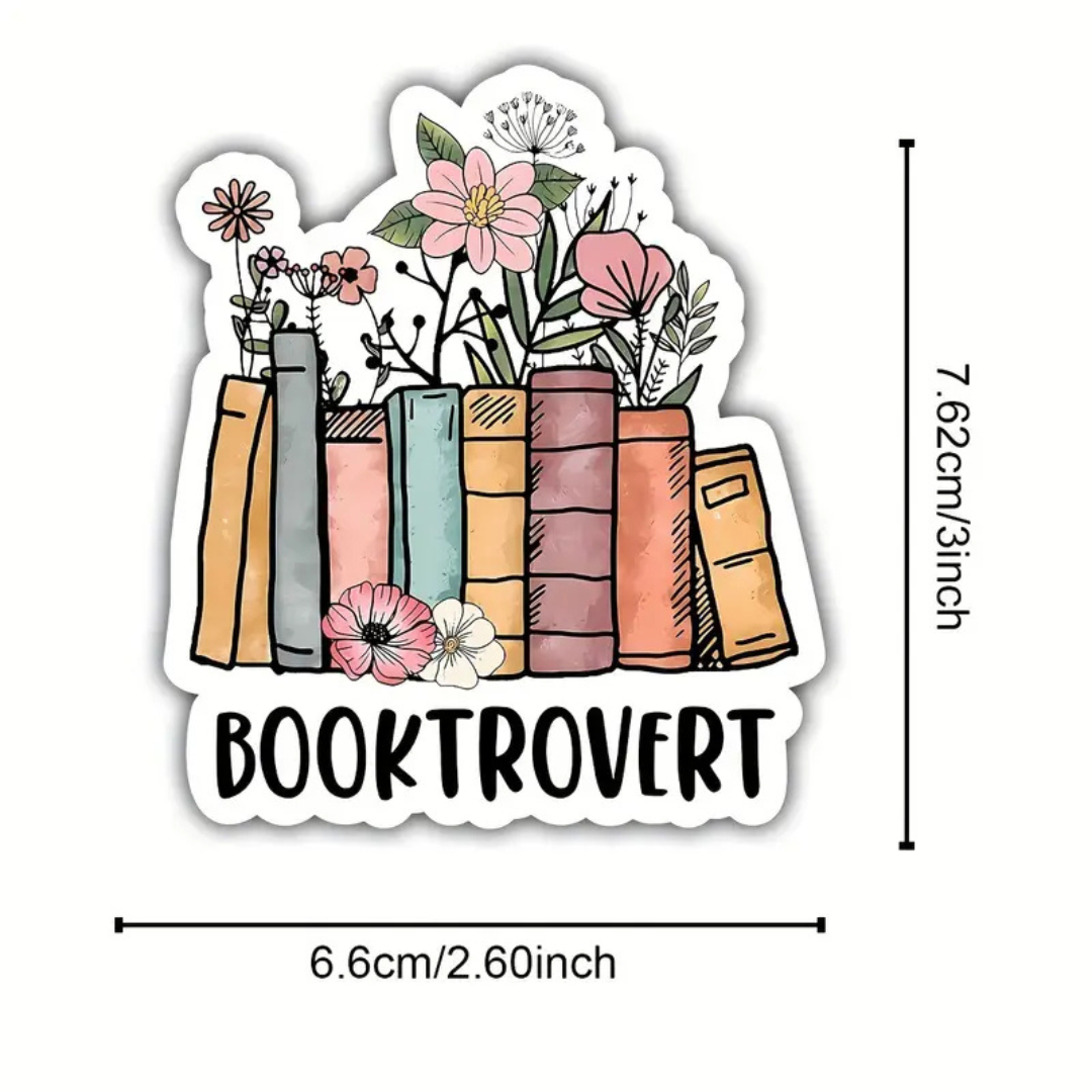 Booktrovert Sticker