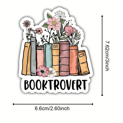 Booktrovert Sticker